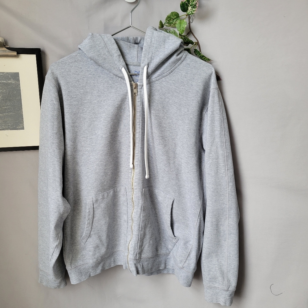 Peter Mannig Zip Up Hoodie Heather Gray 4